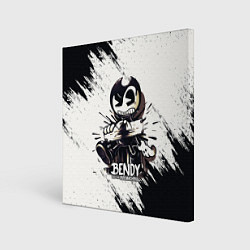 Картина квадратная Bendy And The Ink Machine Бенди прибит доской