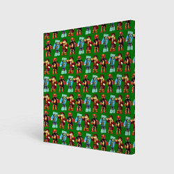 Холст квадратный Minecraft heros pattern, цвет: 3D-принт