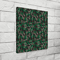 Холст квадратный Зелёный Вязаный Камуфляж, цвет: 3D-принт — фото 2