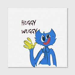 Холст квадратный Huggy Wuggy - Poppy Playtime Хагги Вагги, цвет: 3D-принт — фото 2