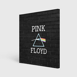 Холст квадратный PINK FLOYD LOGO - ПИНК ФЛОЙД ЛОГОТИП, цвет: 3D-принт