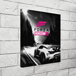 Холст квадратный Forza Horizon 5 - night race, цвет: 3D-принт — фото 2