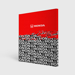 Холст квадратный Honda - Pattern, цвет: 3D-принт
