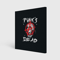 Холст квадратный Punks Not Dead Анархия, цвет: 3D-принт