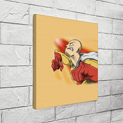 Холст квадратный Сайтама - One Punch Man, цвет: 3D-принт — фото 2