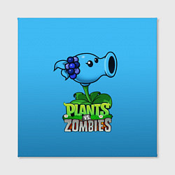 Холст квадратный Plants vs Zombies - Морозный Горох, цвет: 3D-принт — фото 2