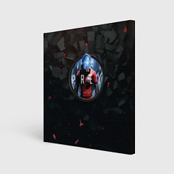 Холст квадратный Black logo Prey, цвет: 3D-принт