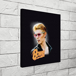 Холст квадратный David Bowie Smoking, цвет: 3D-принт — фото 2