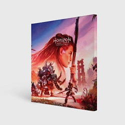 Холст квадратный Horizon Forbidden West game poster, цвет: 3D-принт