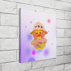 Холст квадратный УТОЧКА ЛАЛАФАНФАН Fan Fan Duck, цвет: 3D-принт — фото 2