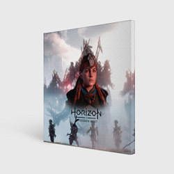 Холст квадратный Элой Horizon Forbidden West game, цвет: 3D-принт