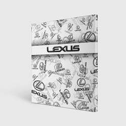 Холст квадратный LEXUS BIG EMBLEMA PATTERN, цвет: 3D-принт