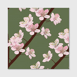 Холст квадратный Деревья весной, цвет: 3D-принт — фото 2