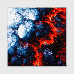 Холст квадратный 3D ЯДЕРНЫЙ КОСМИЧЕСКИЙ ВЗРЫВ ОГОНЬ, цвет: 3D-принт — фото 2