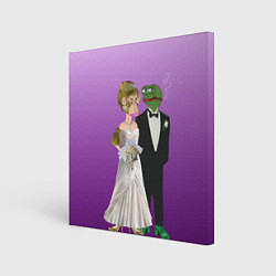 Холст квадратный Свадьба - Чертовски привлекательные, цвет: 3D-принт