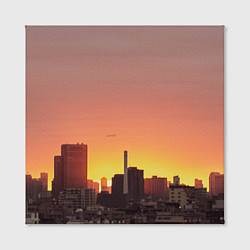 Холст квадратный Закат над Токио, цвет: 3D-принт — фото 2