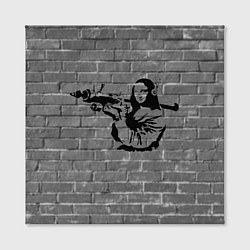 Холст квадратный Мона Лиза Бэнкси Banksy, цвет: 3D-принт — фото 2