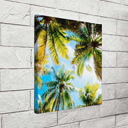 Холст квадратный Пальмы под солнцем, цвет: 3D-принт — фото 2