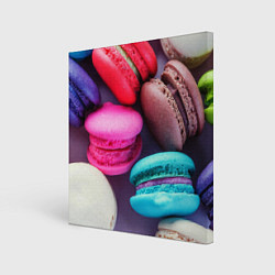 Холст квадратный Colorful Macaroons, цвет: 3D-принт