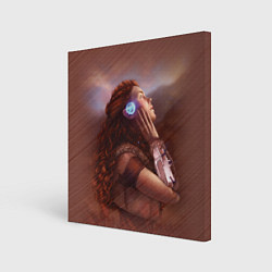 Холст квадратный Aloy from Horizon, цвет: 3D-принт