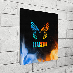 Холст квадратный Placebo, Logo, цвет: 3D-принт — фото 2