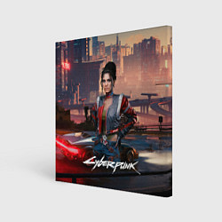 Холст квадратный Panam Cyberpunk2077, цвет: 3D-принт