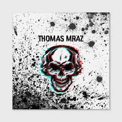 Холст квадратный Thomas Mraz - ЧЕРЕП - Краска, цвет: 3D-принт — фото 2