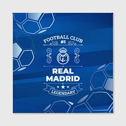 Холст квадратный Real Madrid FC 1, цвет: 3D-принт — фото 2