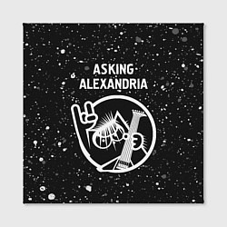 Холст квадратный Asking Alexandria - КОТ - Краска, цвет: 3D-принт — фото 2