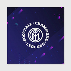 Холст квадратный Inter Легенды Чемпионы, цвет: 3D-принт — фото 2