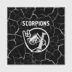 Холст квадратный Scorpions КОТ Трещины, цвет: 3D-принт — фото 2
