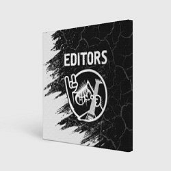 Холст квадратный Editors КОТ Краска, цвет: 3D-принт