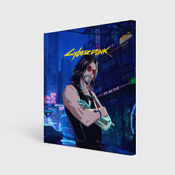 Холст квадратный Johnny Cyberpunk2077, цвет: 3D-принт