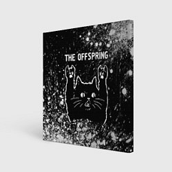 Холст квадратный The Offspring Rock Cat, цвет: 3D-принт