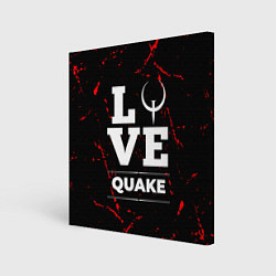 Холст квадратный Quake Love Классика, цвет: 3D-принт