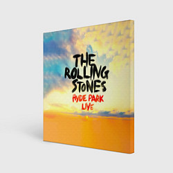 Холст квадратный Hyde Park Live - The Rolling Stones, цвет: 3D-принт