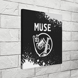 Холст квадратный Muse КОТ Брызги, цвет: 3D-принт — фото 2