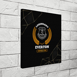 Холст квадратный Лого Everton и надпись Legendary Football Club на, цвет: 3D-принт — фото 2