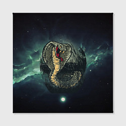 Холст квадратный Большая ядовитая змея, цвет: 3D-принт — фото 2