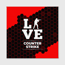 Холст квадратный Counter Strike Love Классика, цвет: 3D-принт — фото 2