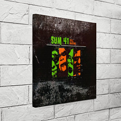 Холст квадратный Still Waiting - Sum 41, цвет: 3D-принт — фото 2