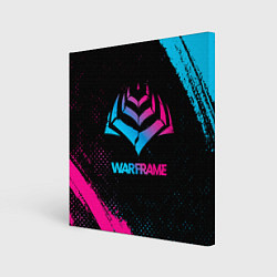 Холст квадратный Warframe Neon Gradient, цвет: 3D-принт