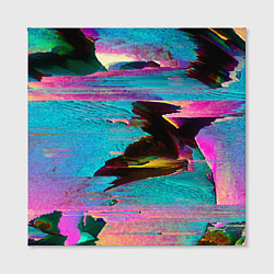 Холст квадратный Multicolored vanguard glitch, цвет: 3D-принт — фото 2
