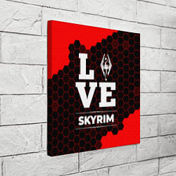 Холст квадратный Skyrim Love Классика, цвет: 3D-принт — фото 2