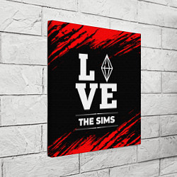 Холст квадратный The Sims Love Классика, цвет: 3D-принт — фото 2