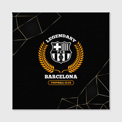 Холст квадратный Barcelona - legendary football club на темном фоне, цвет: 3D-принт — фото 2