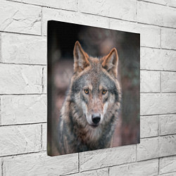 Холст квадратный Волк с грустными глазами, цвет: 3D-принт — фото 2
