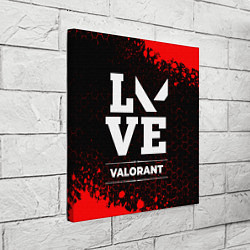 Холст квадратный Valorant love классика, цвет: 3D-принт — фото 2