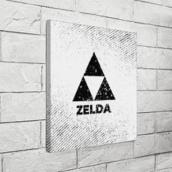 Холст квадратный Zelda с потертостями на светлом фоне, цвет: 3D-принт — фото 2