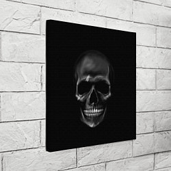 Холст квадратный Карбоновый череп, цвет: 3D-принт — фото 2